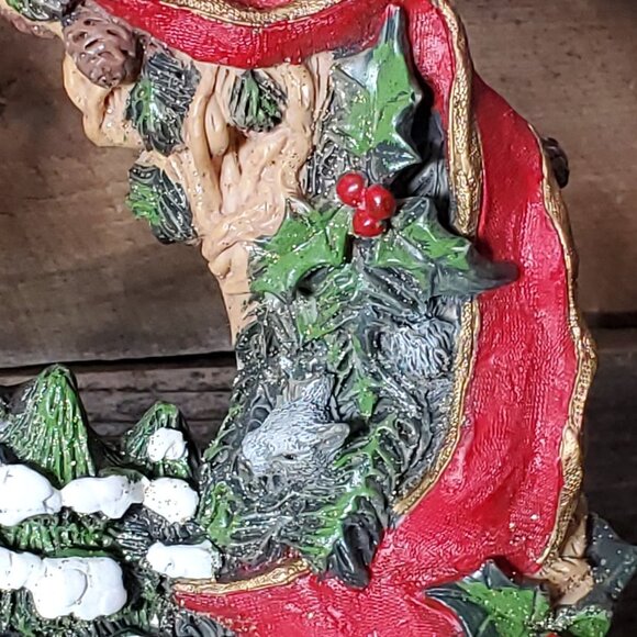 Ceramic Christmas Wreath - Santa and Woodland Animals - Picture 5 of 9